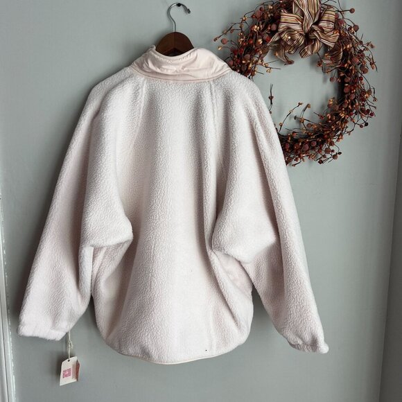 Free People x HATCH MEDIUM Hit The Slopes Fleece Jacket Neutral Bohemian - Picture 6 of 11